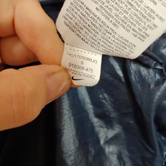 Nike Lab Essentials Insulated Short‎ Sleeve Hoodie Puffer Pullover Blue 916368 S - Picture 11 of 16
